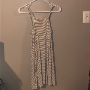 Halter top striped dress